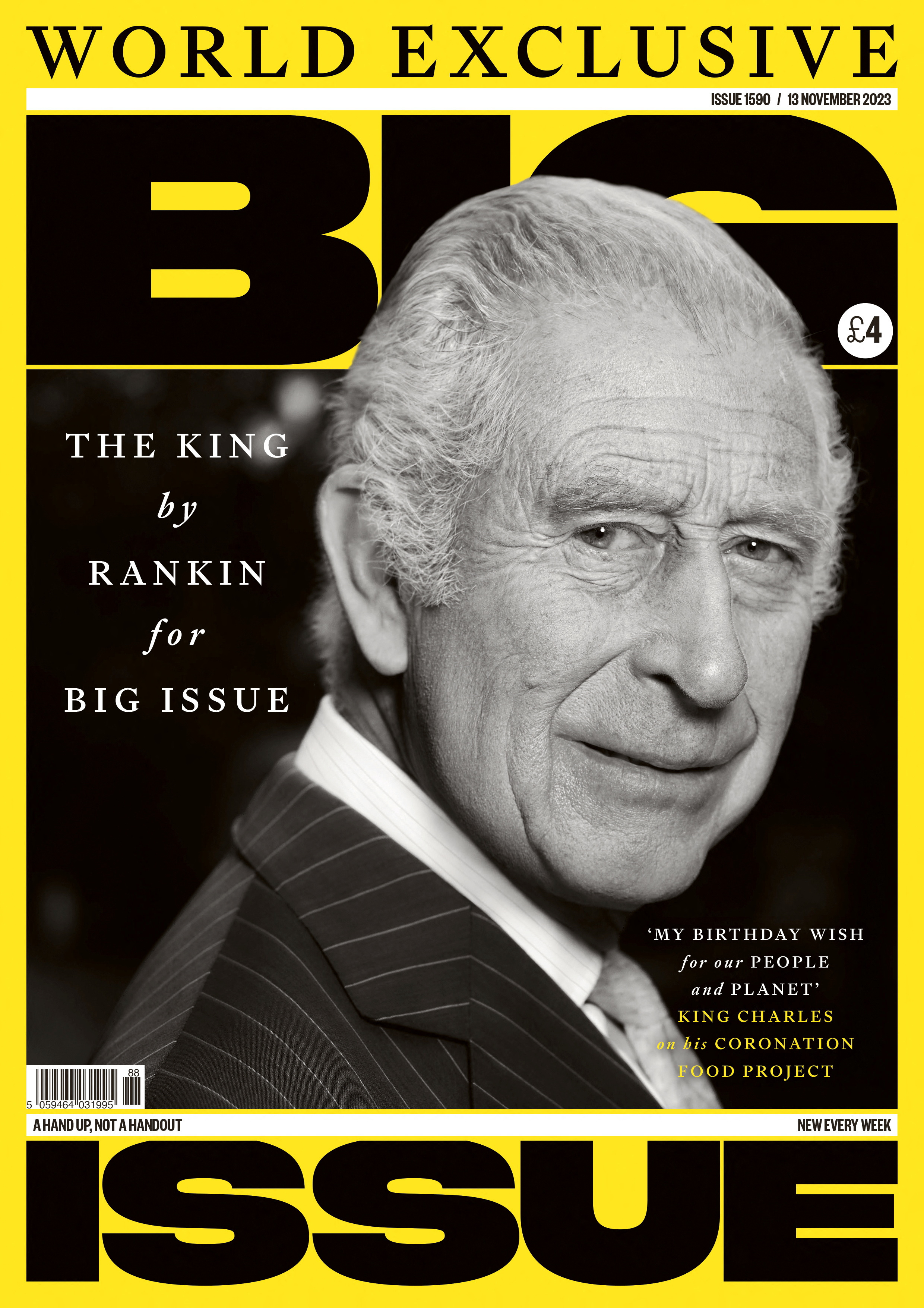 Britain's King Charles is photographed by Rankin for the Big Issue to mark his 75th birthday