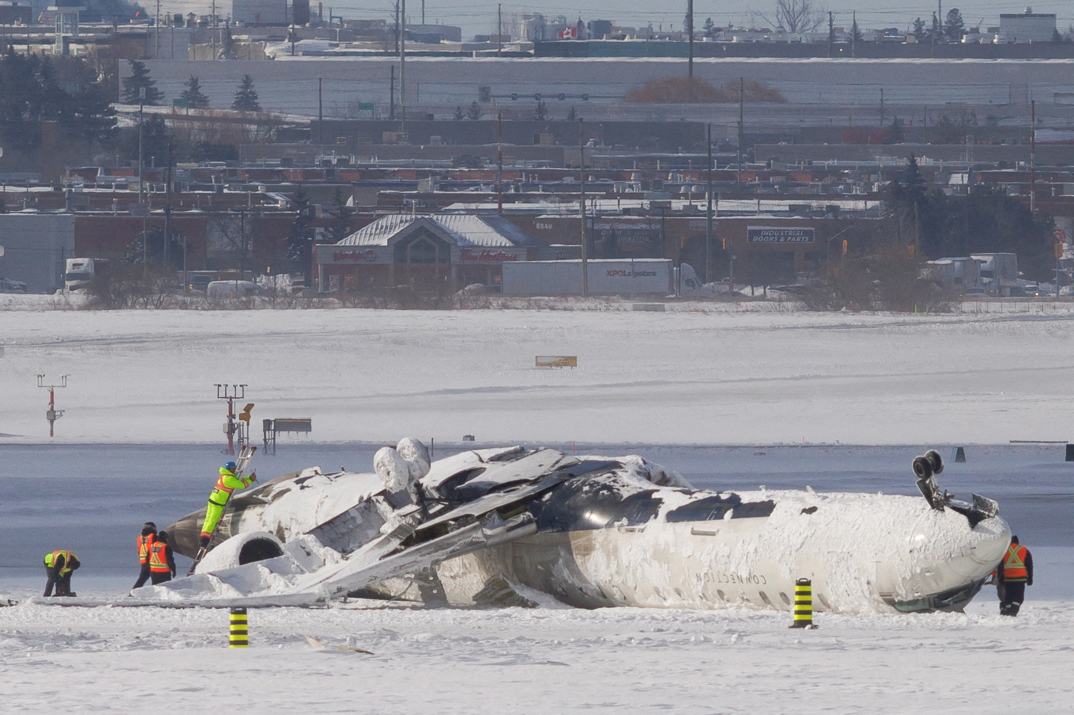 Plane crash at Toronto Pearson International Airport in Mississauga, Ontario