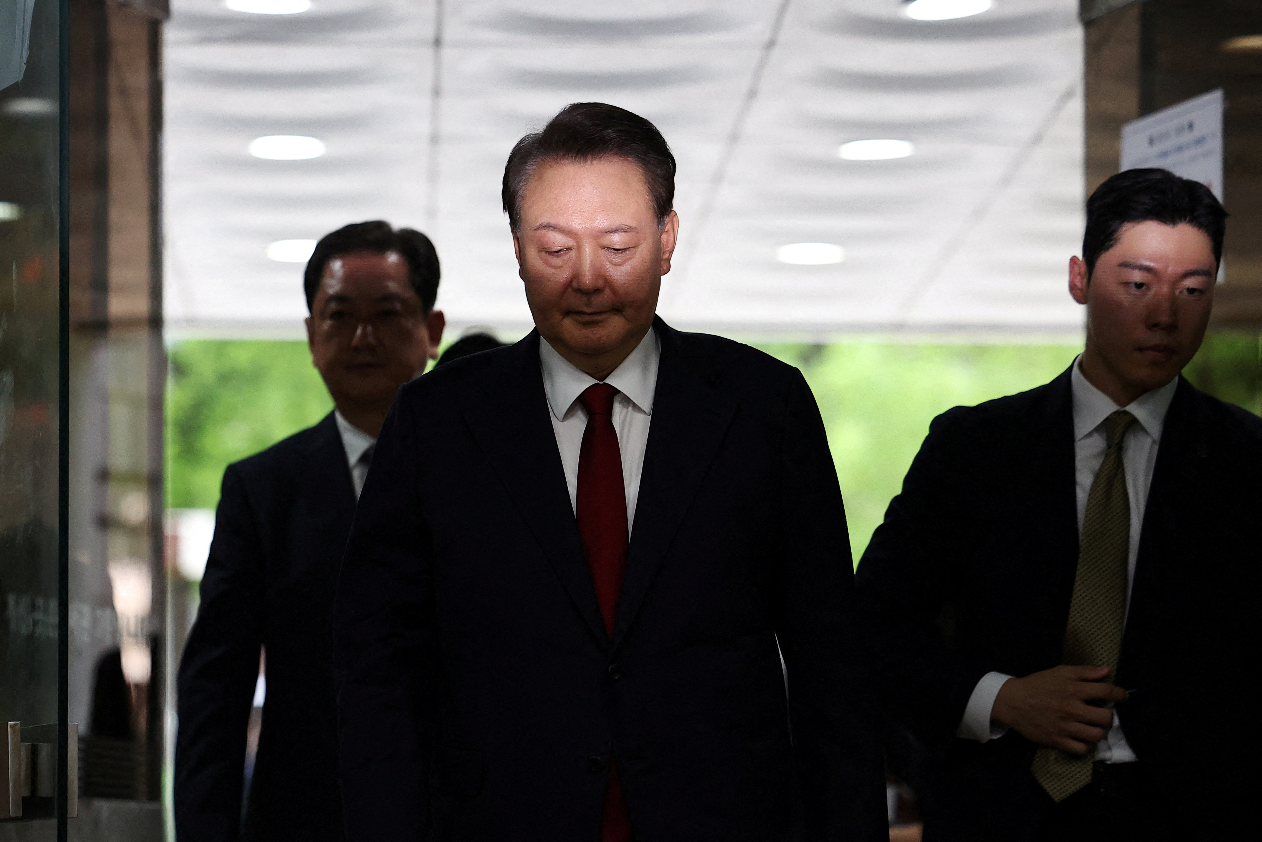 FILE PHOTO: South Korea court to hold hearing on prosecutors request for ex-leader Yoon's detention warrant