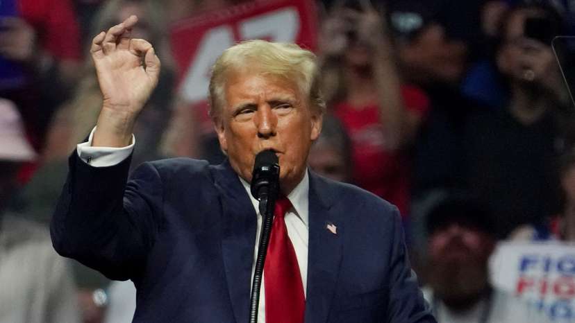 FILE PHOTO: Republican presidential nominee and former U.S. President Trump holds rally in Glendale, Arizona