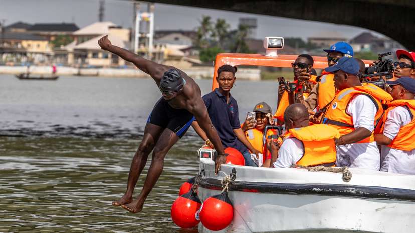 Nigeria swimmer takes on challenge to raise mental health awareness
