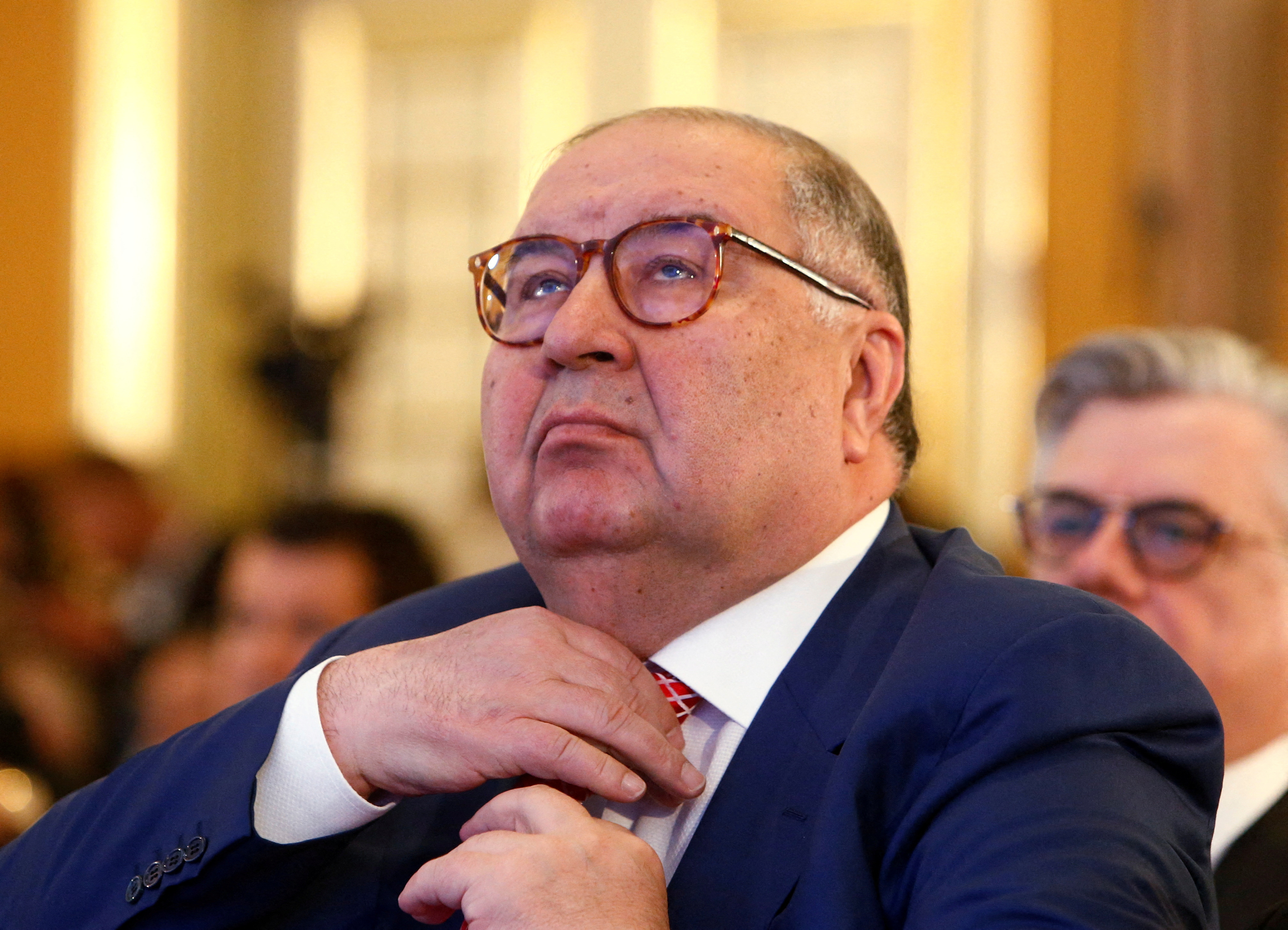 FILE PHOTO: Alisher Usmanov attends session during Week of Russian Business in Moscow in 2017