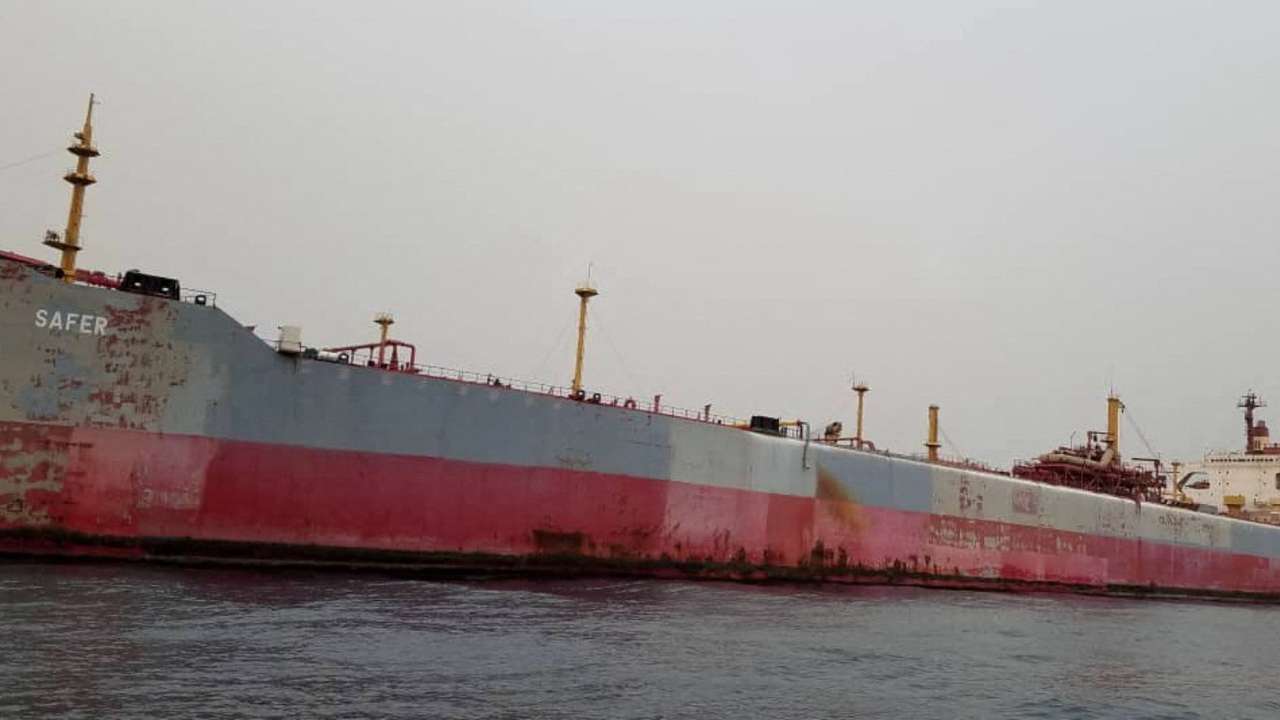 FILE PHOTO: Decaying vessel FSO Safer is moored off Yemen's coast