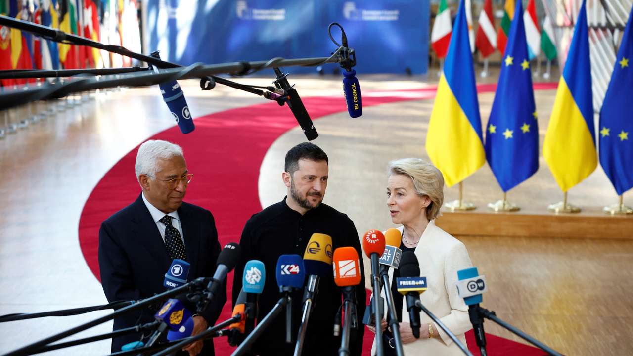 EU leaders meet to discuss Ukraine and European defence, in Brussels