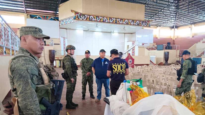 Aftermath of explosion during a Catholic Mass at Mindanao State University in Marawi