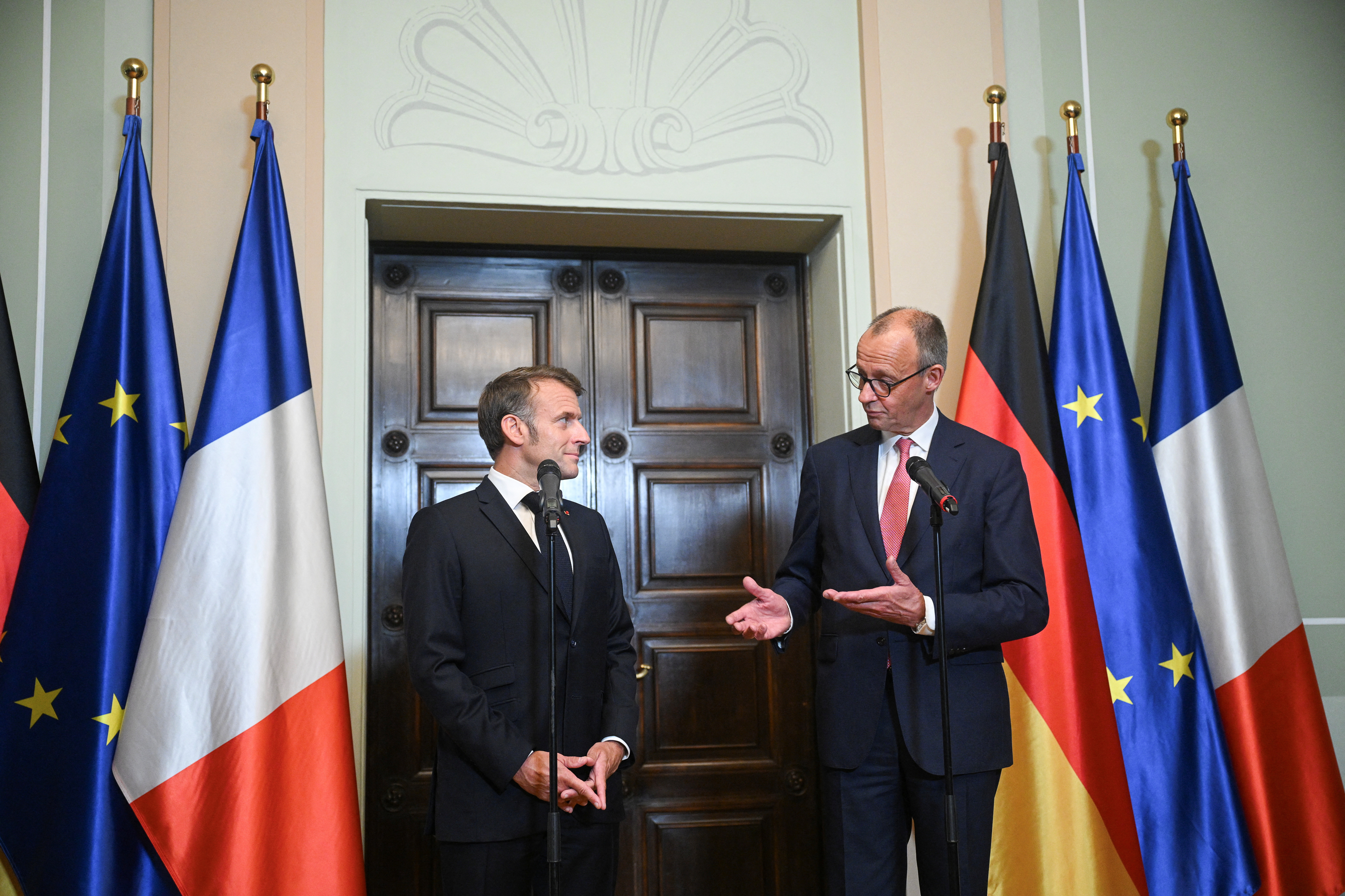 French President Macron visits Germany