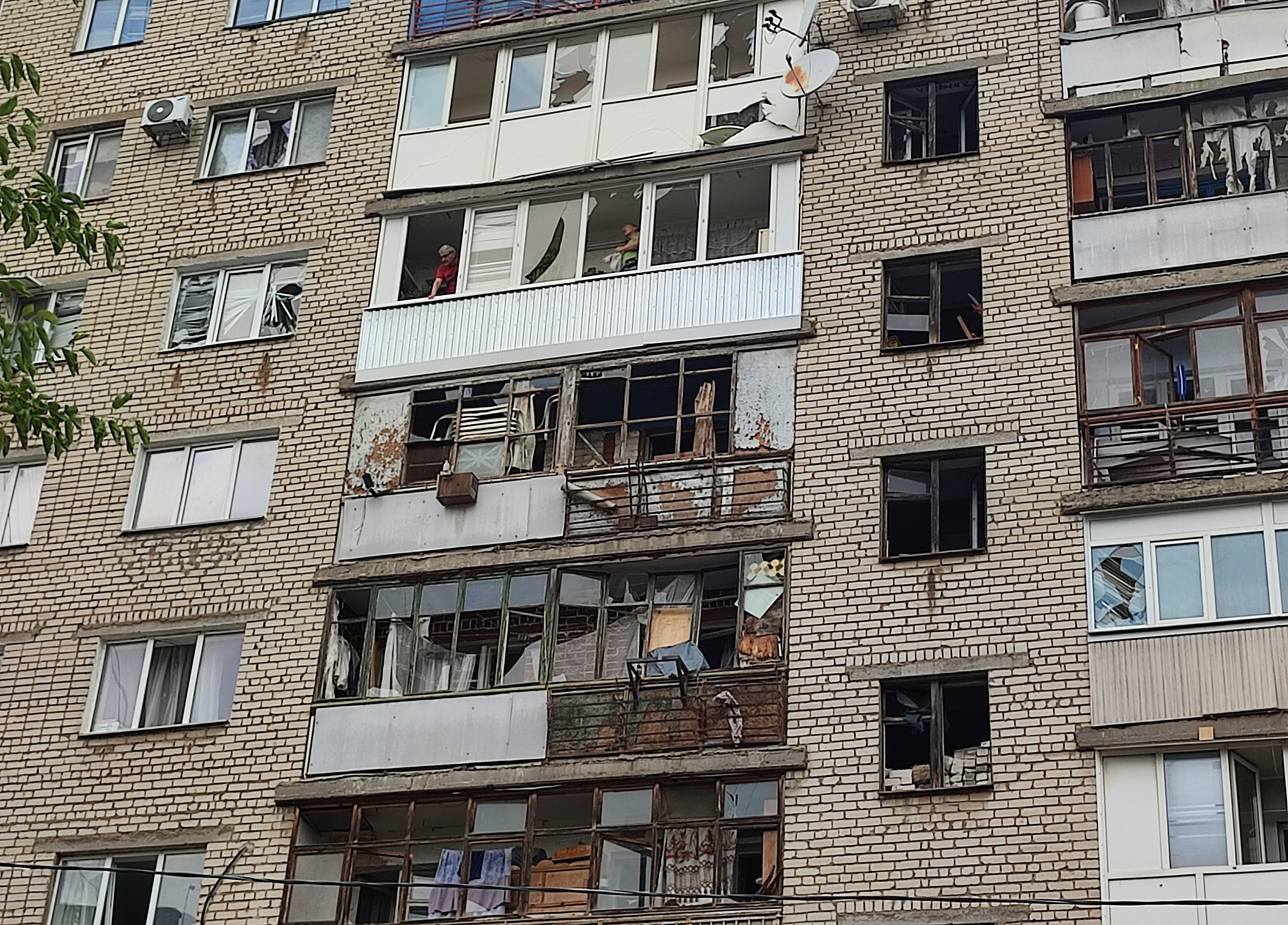 Aftermath of a Russian missile attack in Mykolaiv