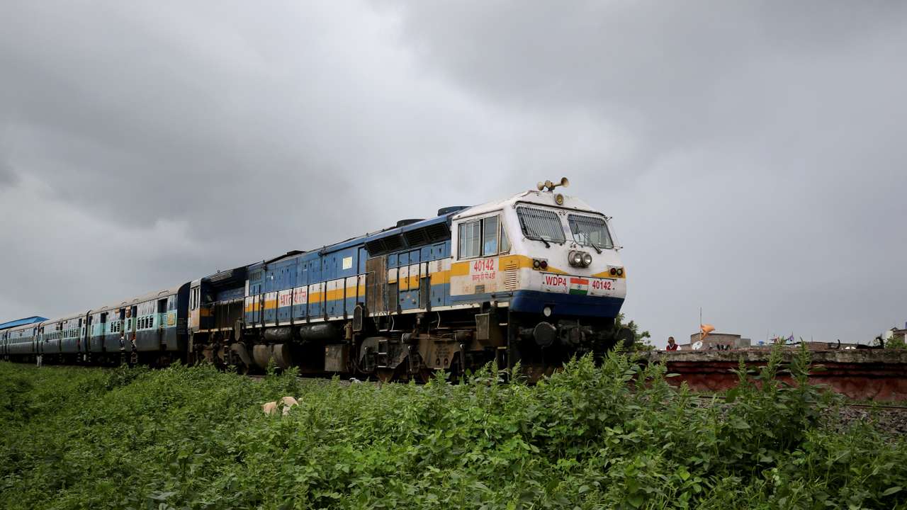 FILE PHOTO: The Wider Image: The Indian children who take a train to collect water