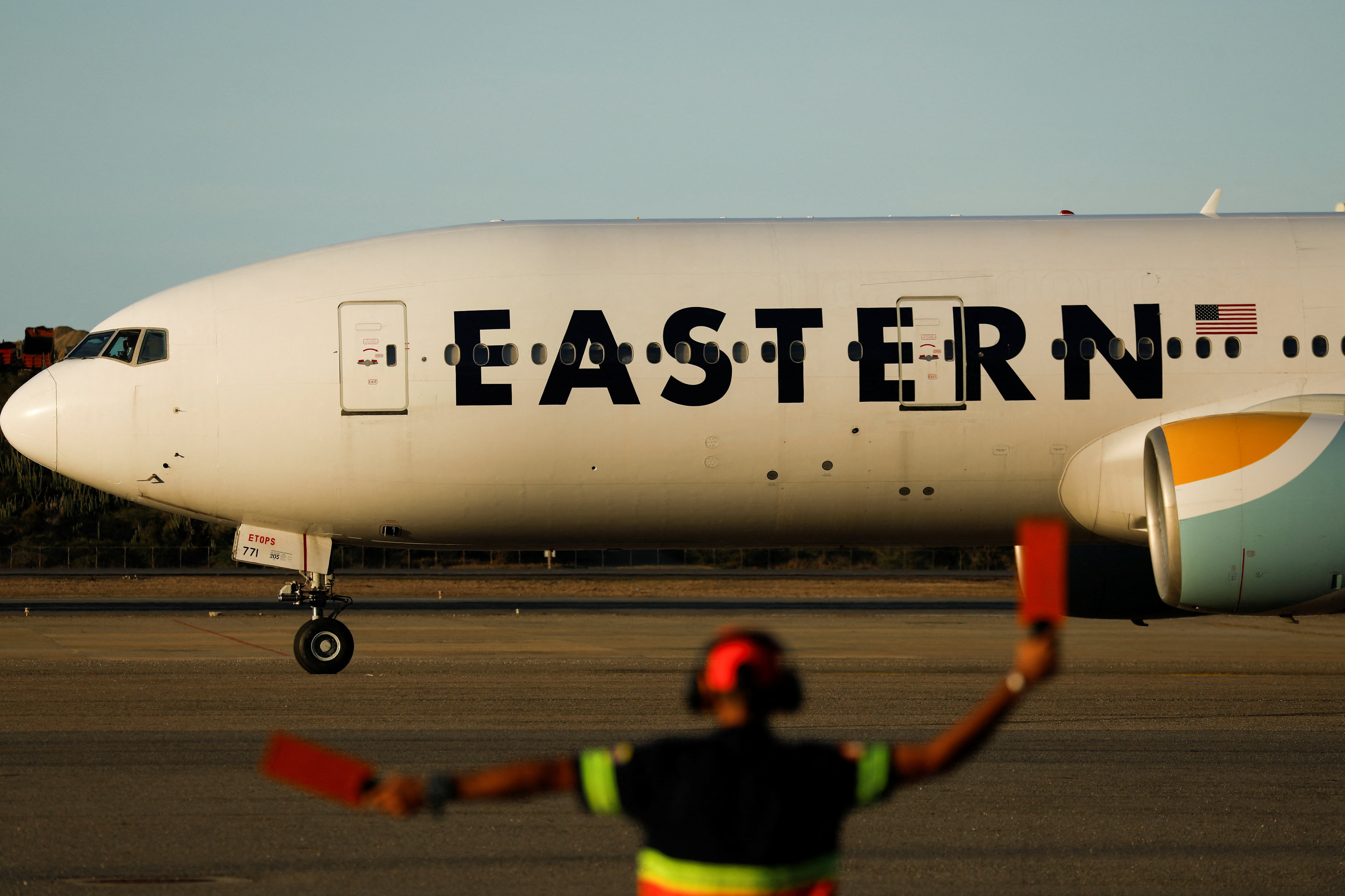 Venezuelan migrants arrive from the United States at the Simon Bolivar International Airport in Maiquetia