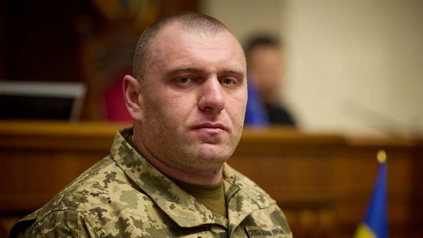 Newly appointed Head of the Ukraine's State Security Service Maliuk looks on during a parliament session in Kyiv