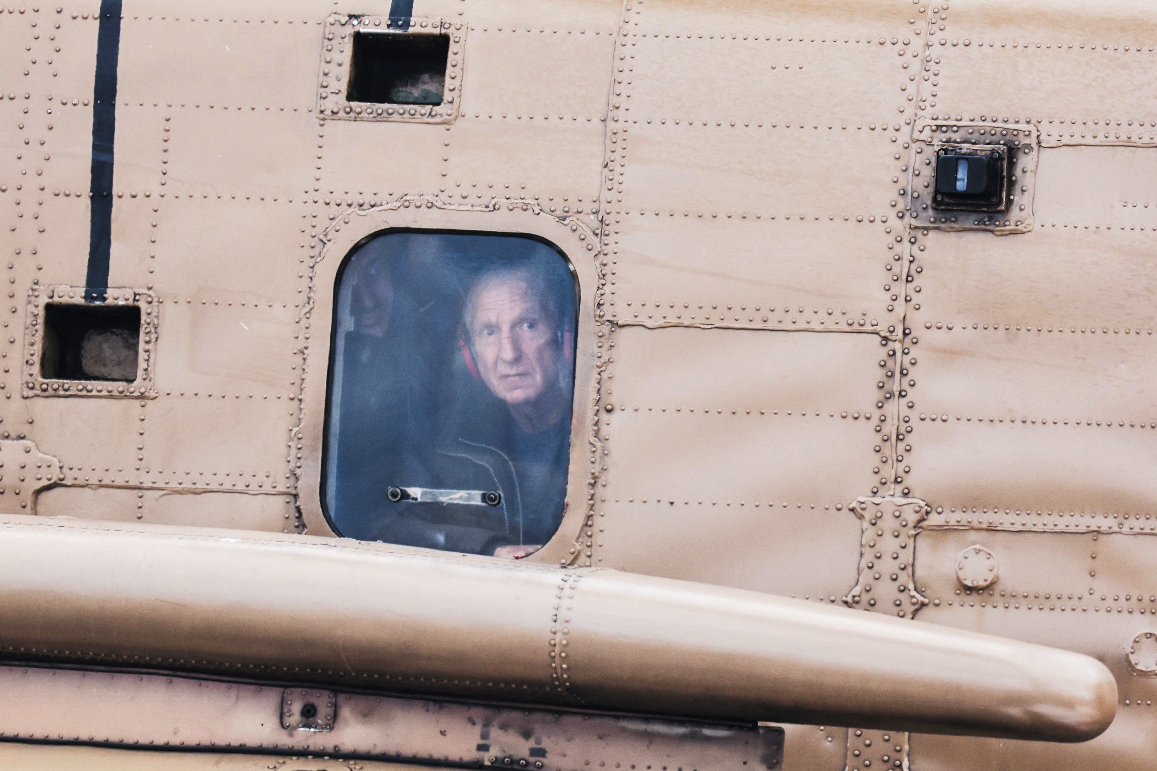 A helicopter carrying the released hostage Or Levy, who was seized during the deadly October 7 2023 attack by Hamas, arrives to landed at Sheba Medical Center, for treatment following his release from Gaza, in Ramat Gan