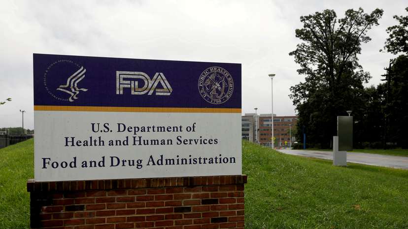 FILE PHOTO: Sign is seen outside of FDA headquarters in White Oak, Maryland