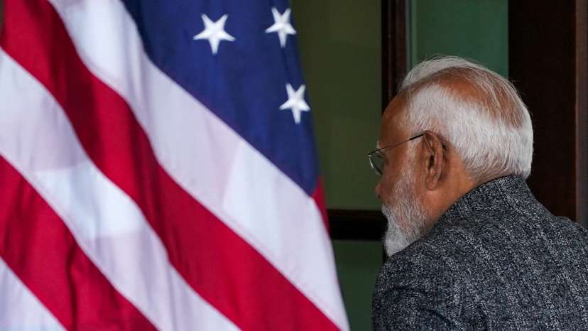 Indian Prime Minister Narendra Modi meets with U.S. President Donald Trump at the White House