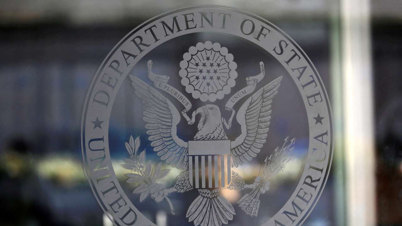 FILE PHOTO: The seal of the United States Department of State is seen in Washington