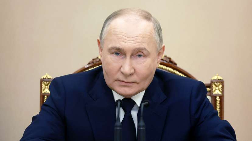 Russian President Putin meets with commanders of troops of military districts, in Moscow