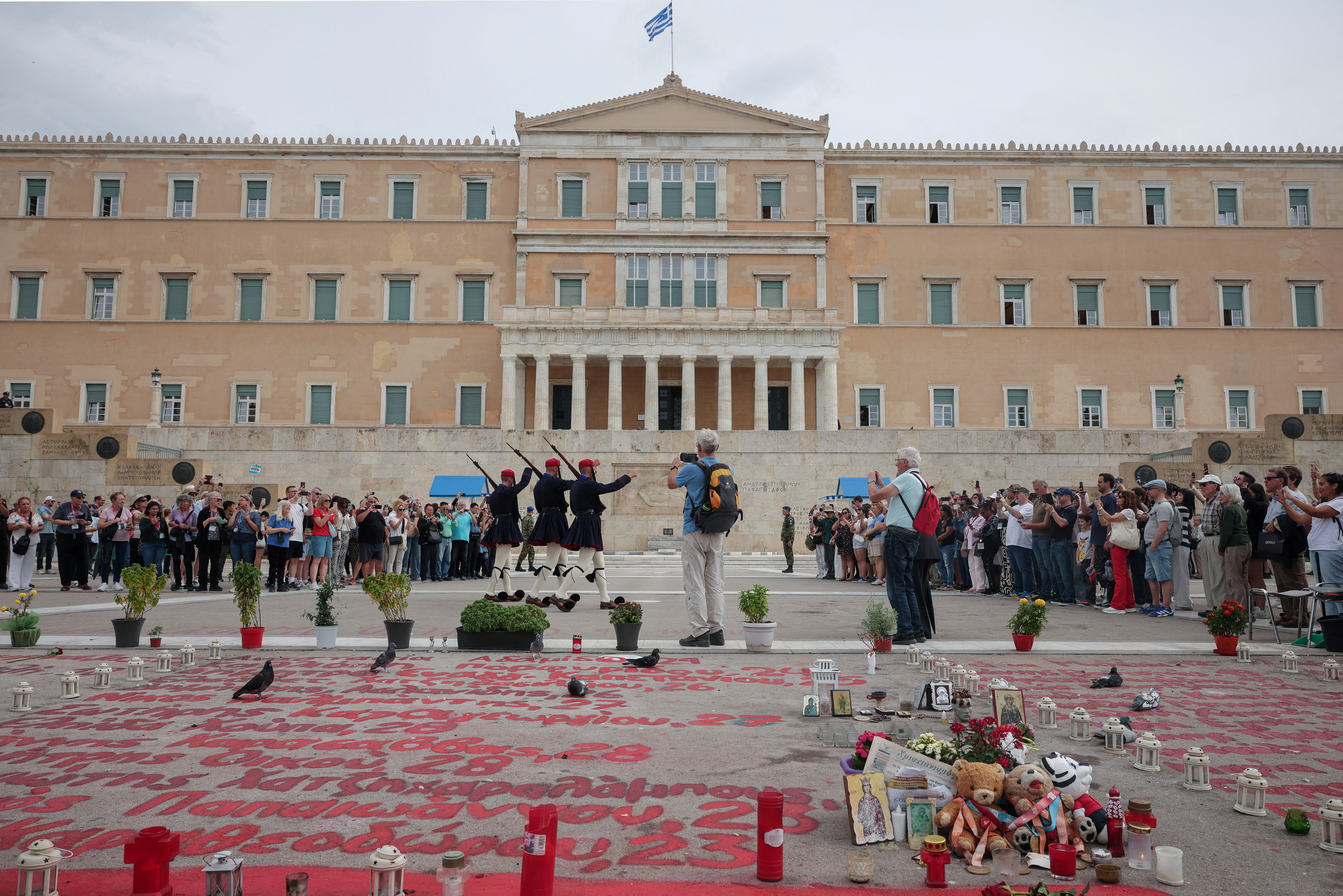 Greece adopts law banning protests near memorial outside parliament