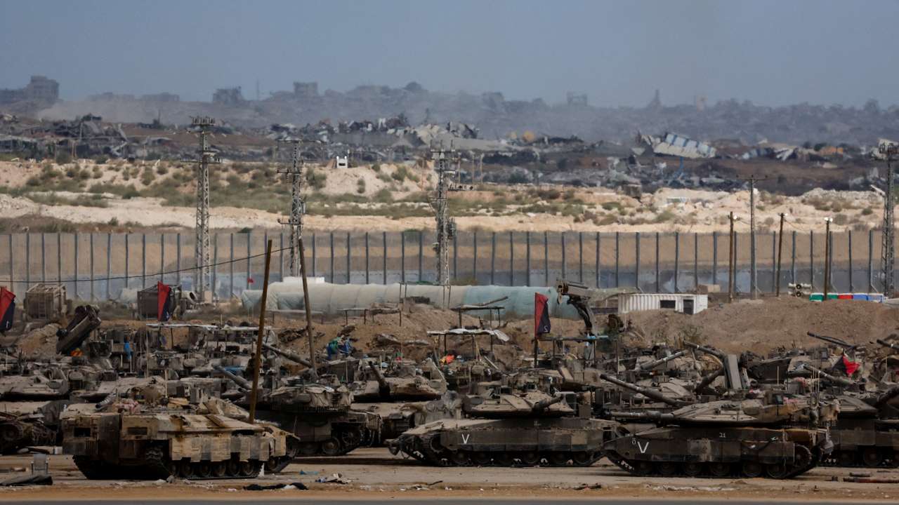 Israel-Gaza border after U.S. President Donald Trump announced that Israel and Hamas agreed on the first phase of a Gaza ceasefire