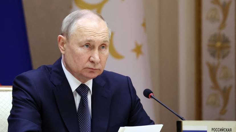 Russian President Vladimir Putin attends the Collective Security Treaty Organization (CSTO) summit in Minsk