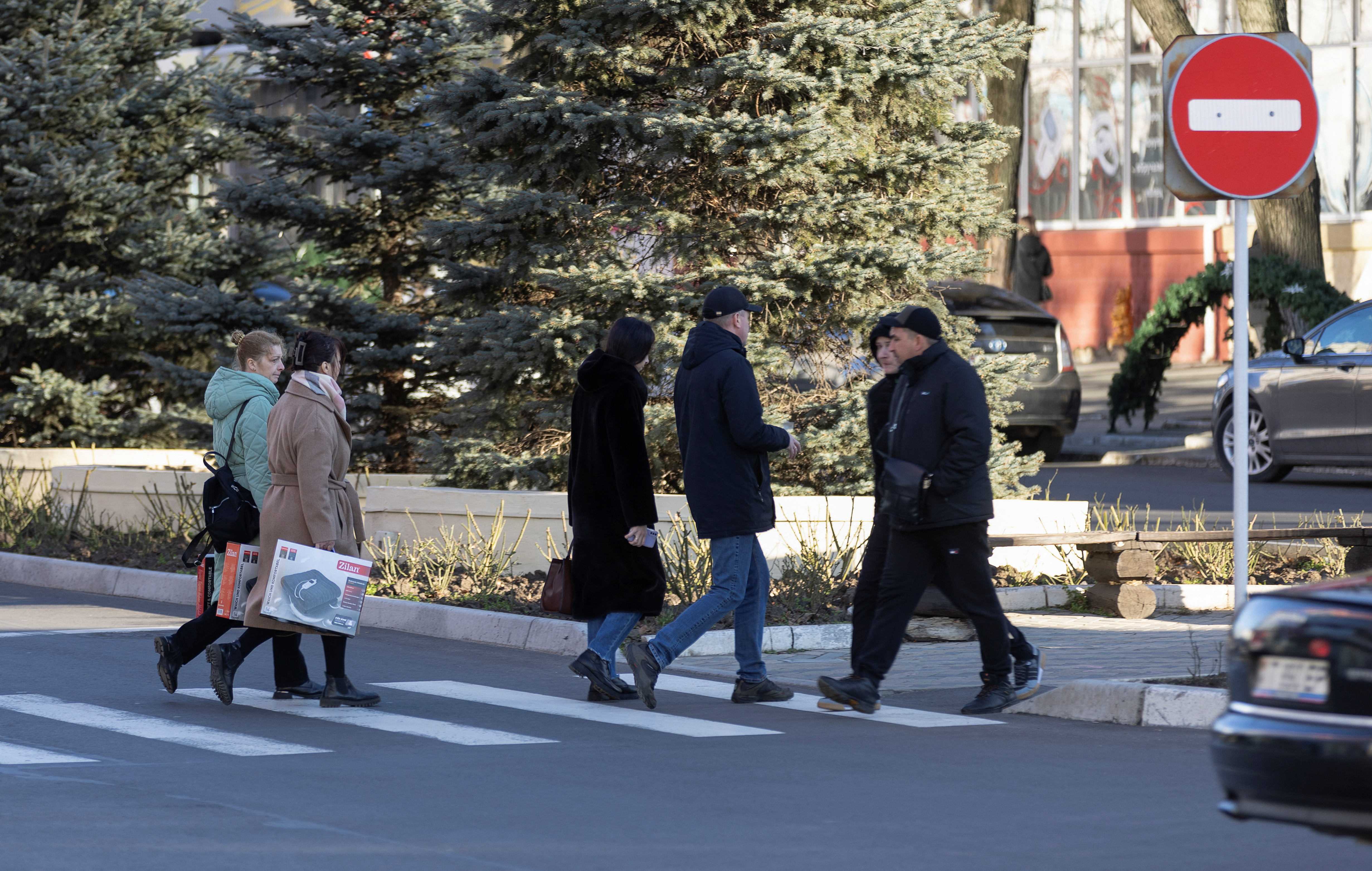 City views of Tiraspol in Moldova's breakaway region of Transdniestria
