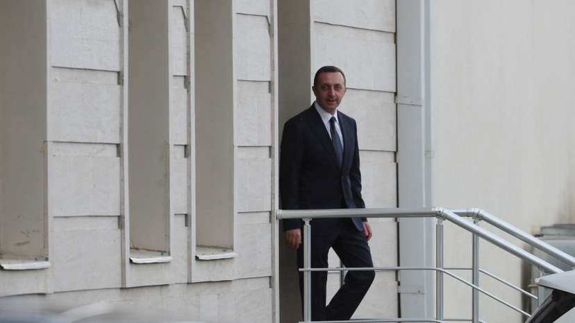 Georgian ex-PM Garibashvili leaves a courthouse in Tbilisi