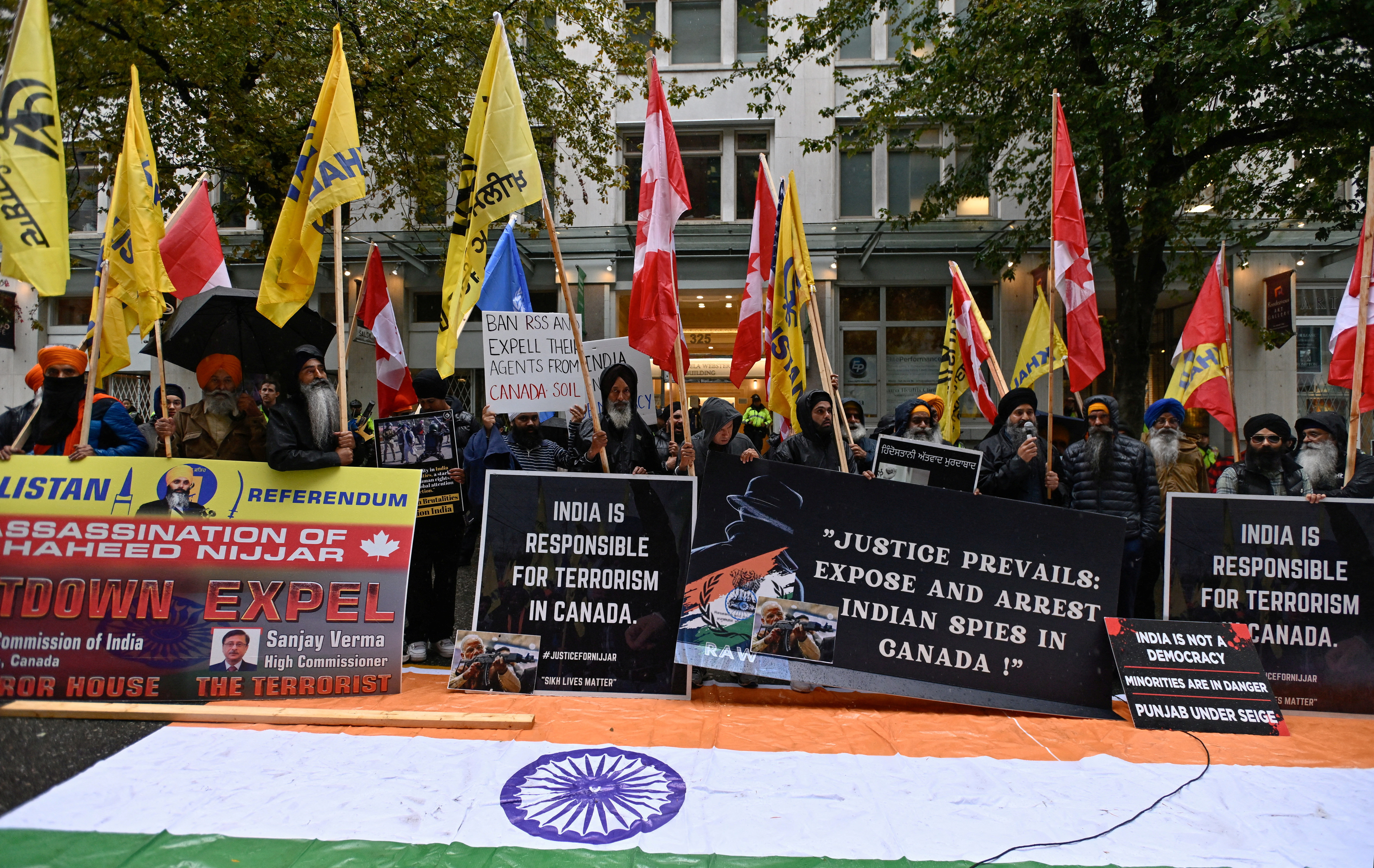 FILE PHOTO: Protest outside India’s consulate in Toronto