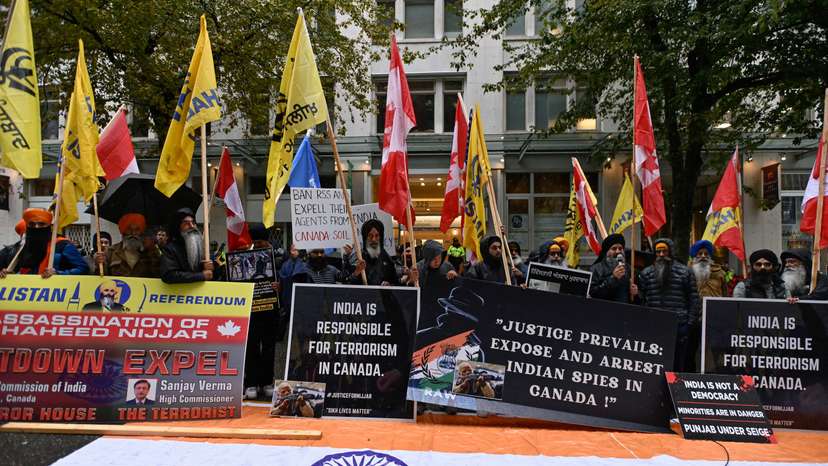 FILE PHOTO: Protest outside India’s consulate in Toronto