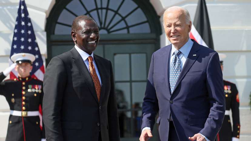 U.S. President Biden welcomes Kenyan President Ruto on at the White House in Washington