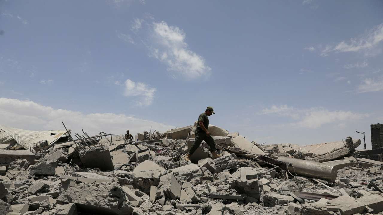 FILE PHOTO: Aftermath of U.S. air strikes in Sanaa