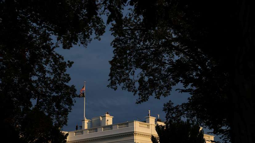 A general view of the White House in Washington