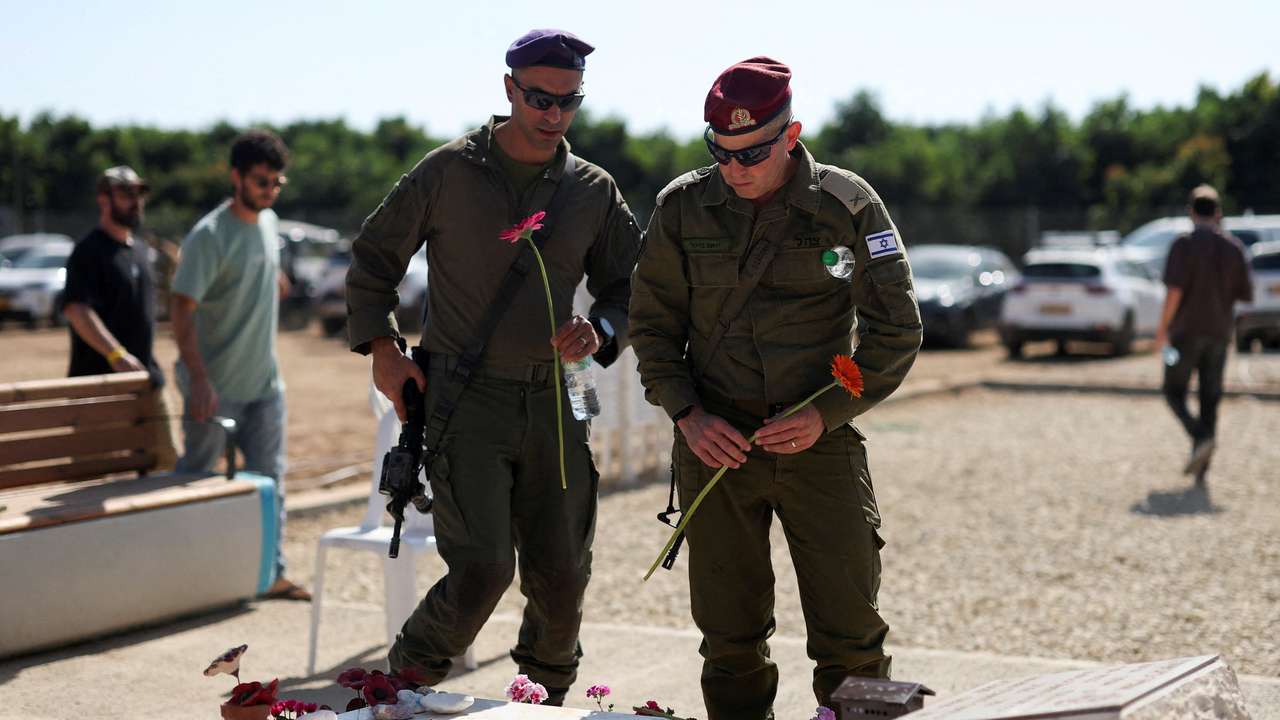 Community of Kibbutz Kfar Aza commemorates their members who were killed, taken hostage and who died in captivity, following the deadly October 7, 2023, in Kibbutz Kfar Aza