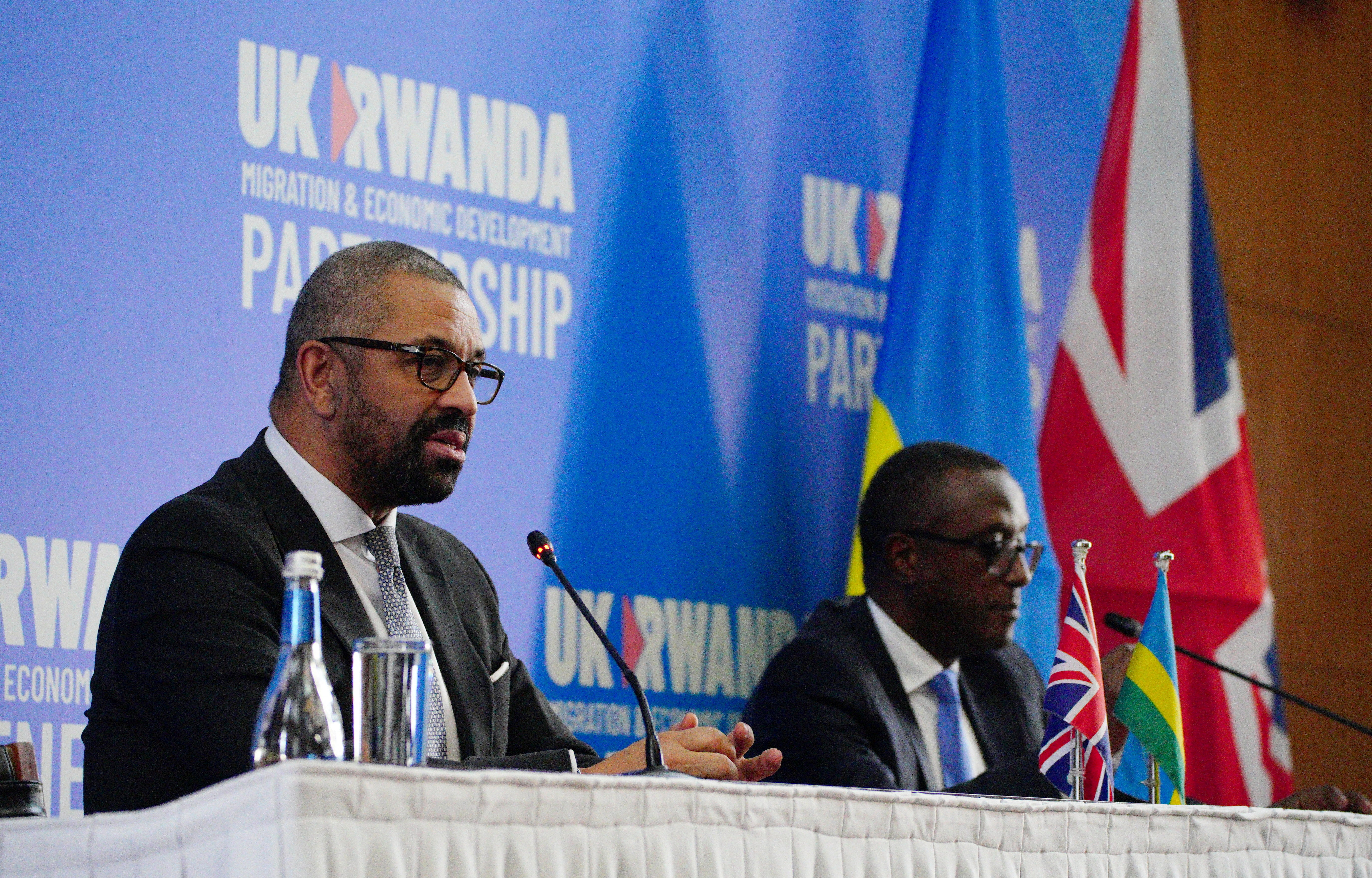 British Home Secretary Cleverly visit to Rwanda
