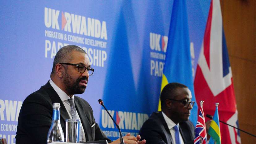 British Home Secretary Cleverly visit to Rwanda