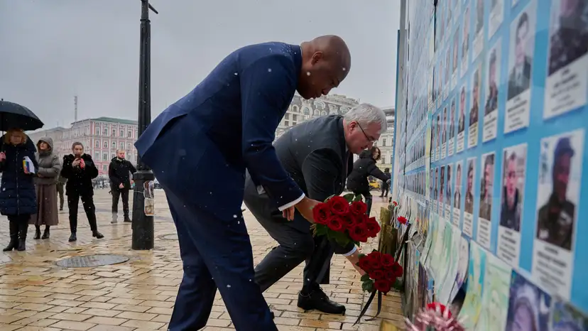 Ghana's Foreign Minister Samuel Okudzeto Ablakwa visits Kyiv