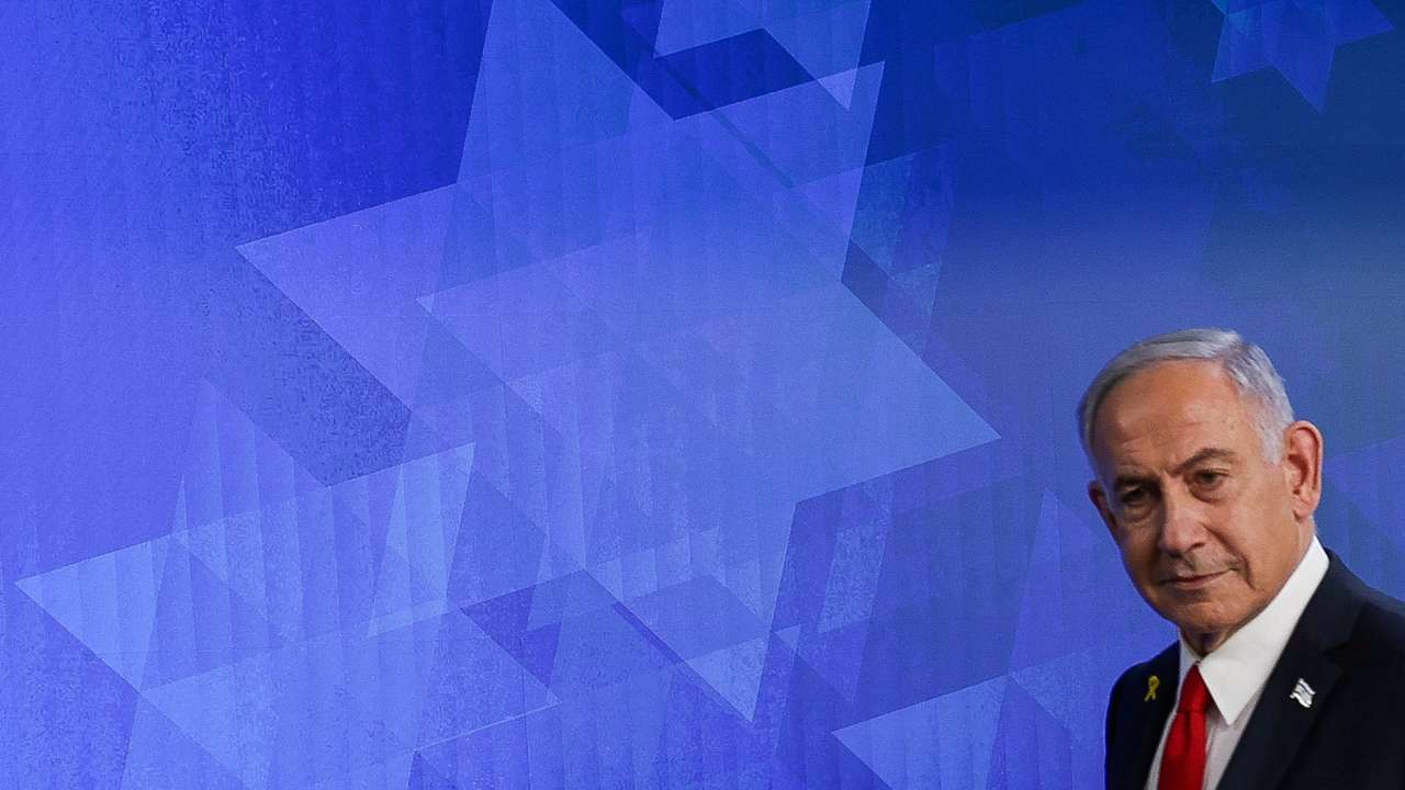 FILE PHOTO: Israeli Prime Minister Netanyahu attends a press conference, in Jerusalem