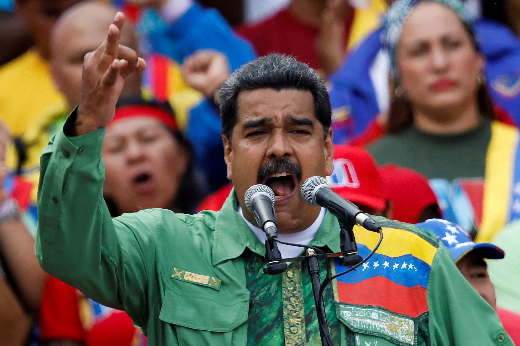 FILE PHOTO: Closing campaign rally of Nicolas Maduro