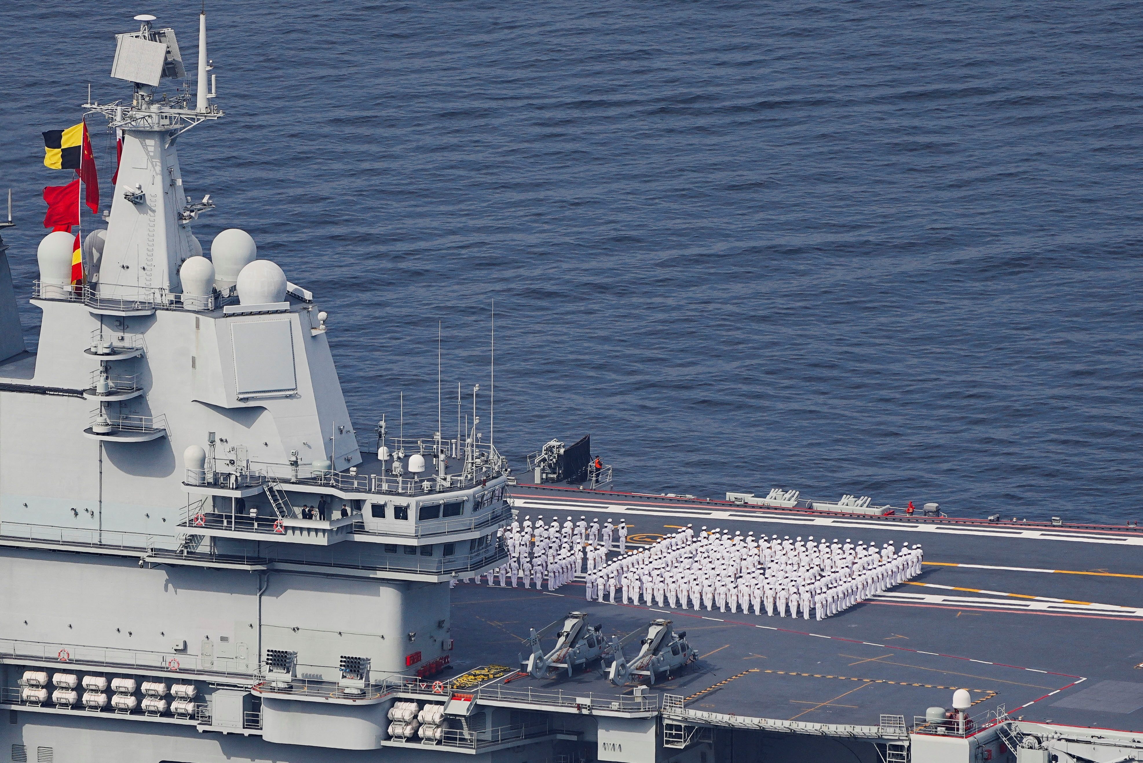 China's first domestically built aircraft carrier sails into Hong Kong for a five-day visit