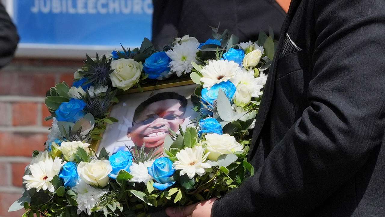 Funeral of Daniel Anjorin, in London