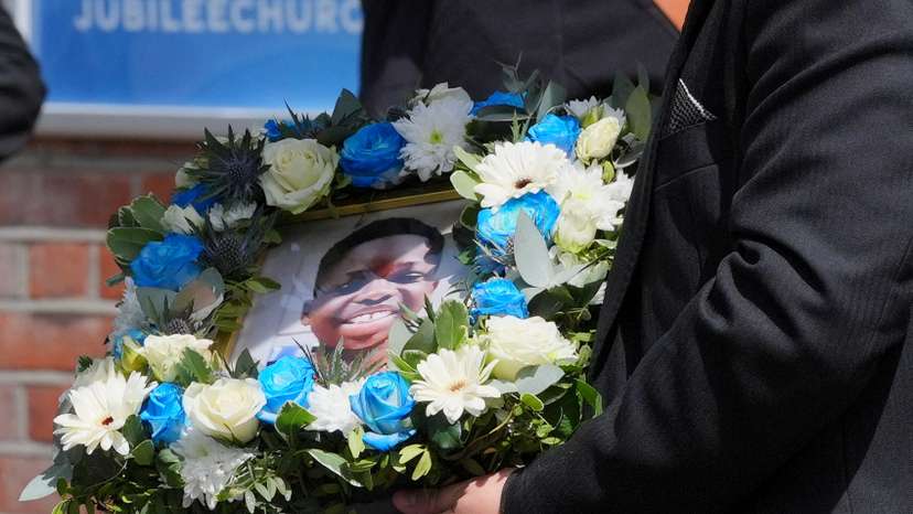 Funeral of Daniel Anjorin, in London