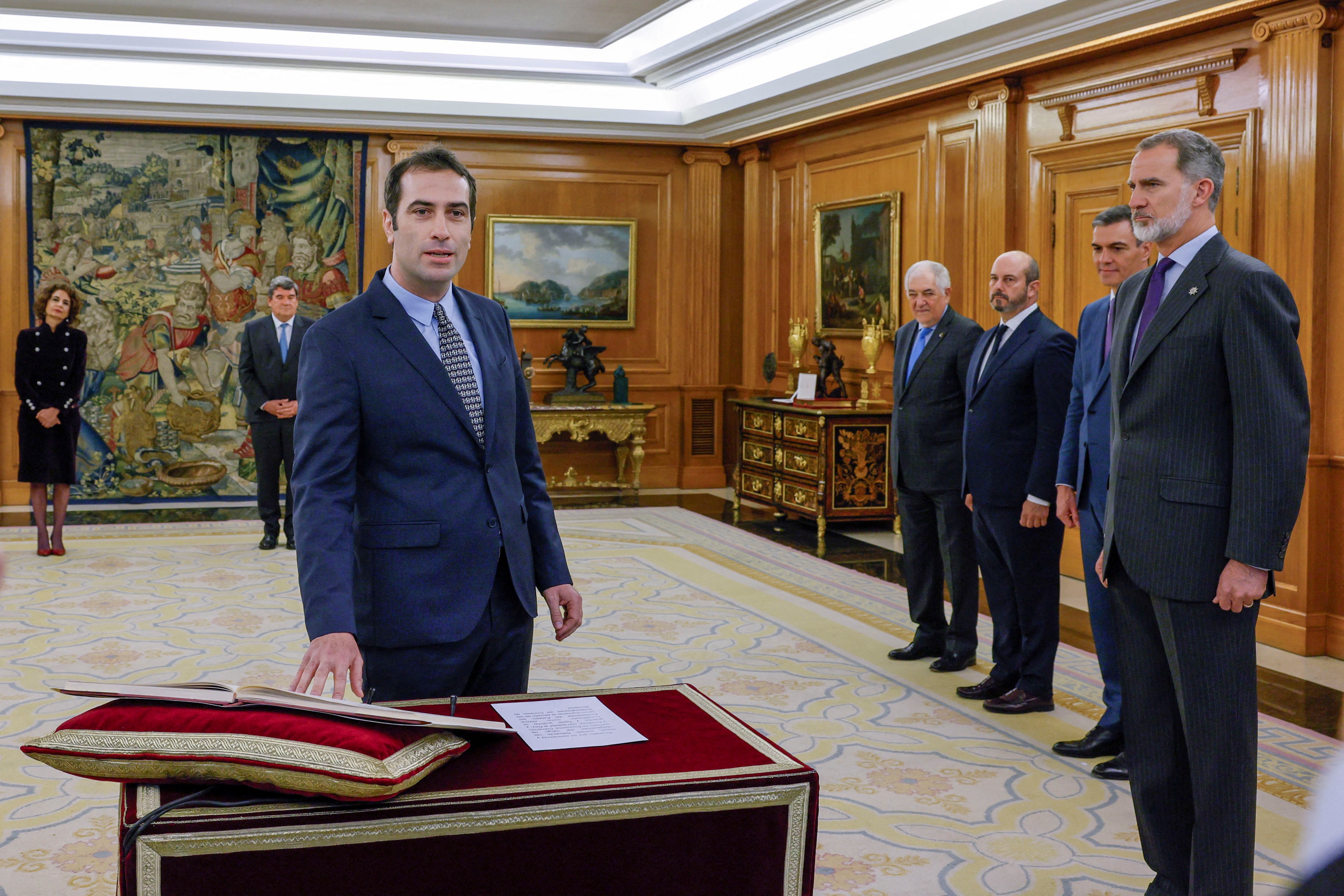Spain's PM Sanchez announces new ministers in Madrid