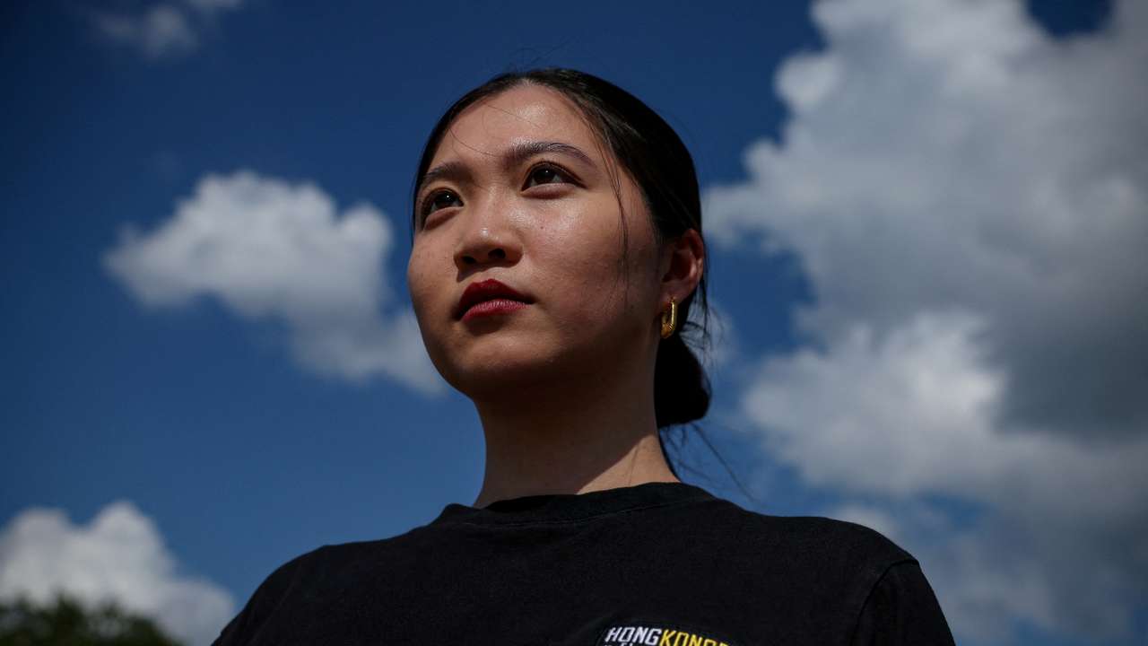 FILE PHOTO: Anna Kwok, a Washington D.C. based Hong Kong activist, is photographed in Washington
