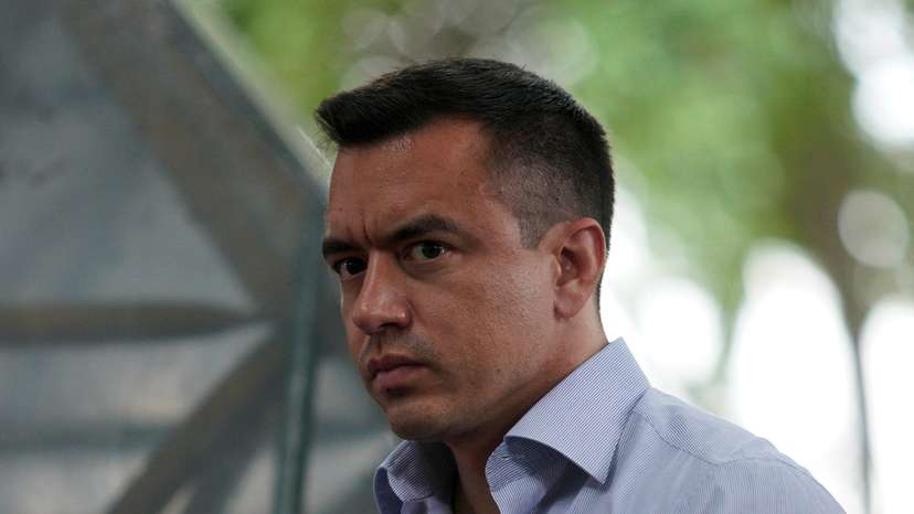 Ecuador's President and presidential candidate Daniel Noboa campaigns ahead of run-off, in Guayaquil