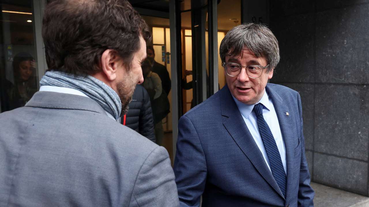 Spain's Socialist and Junts expected to confirm a deal to form government, in Brussels