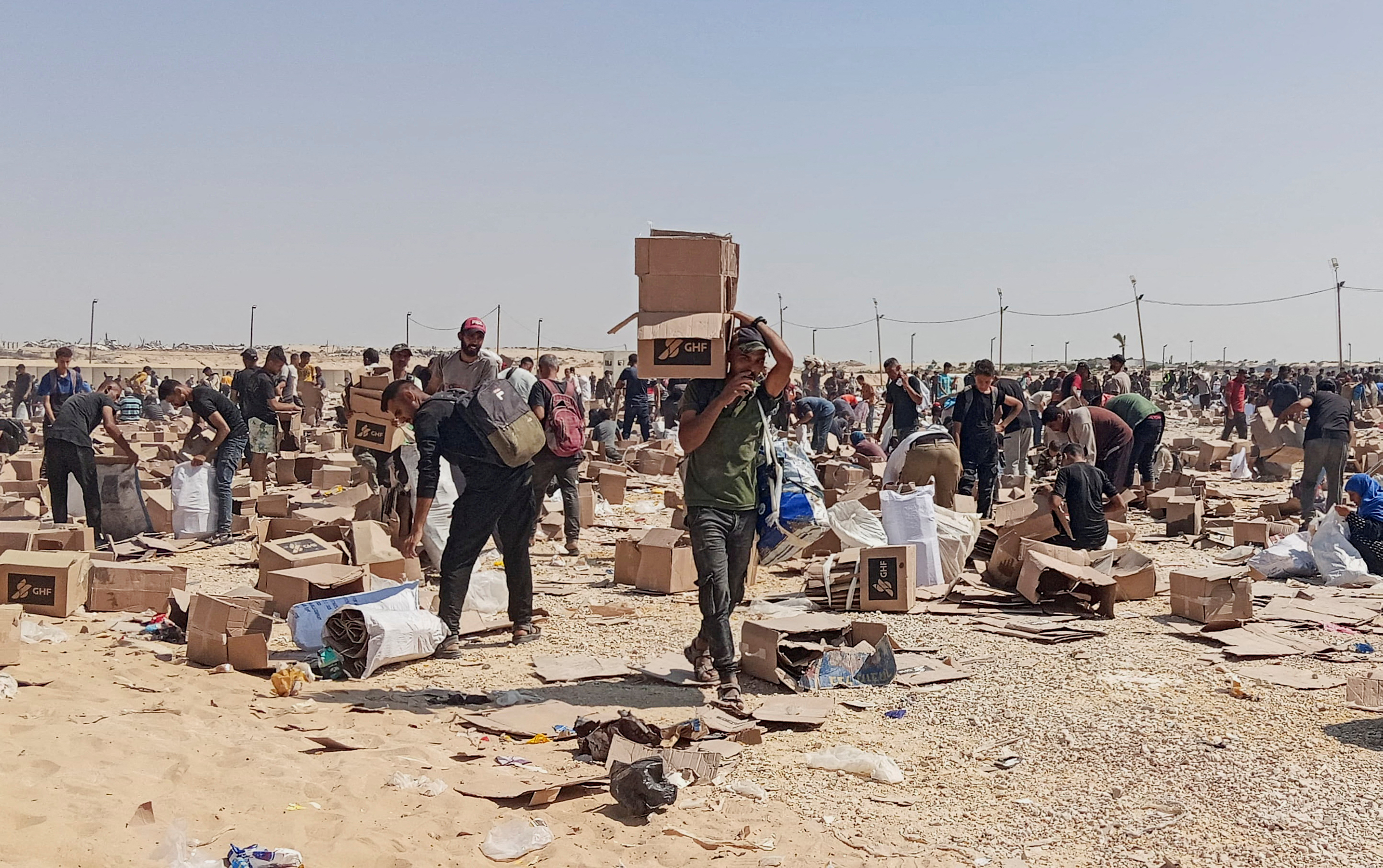 FILE PHOTO: Visual story on the ordeal Gazans endure to get food under new aid distribution programme in Rafah