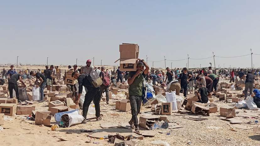 FILE PHOTO: Visual story on the ordeal Gazans endure to get food under new aid distribution programme in Rafah