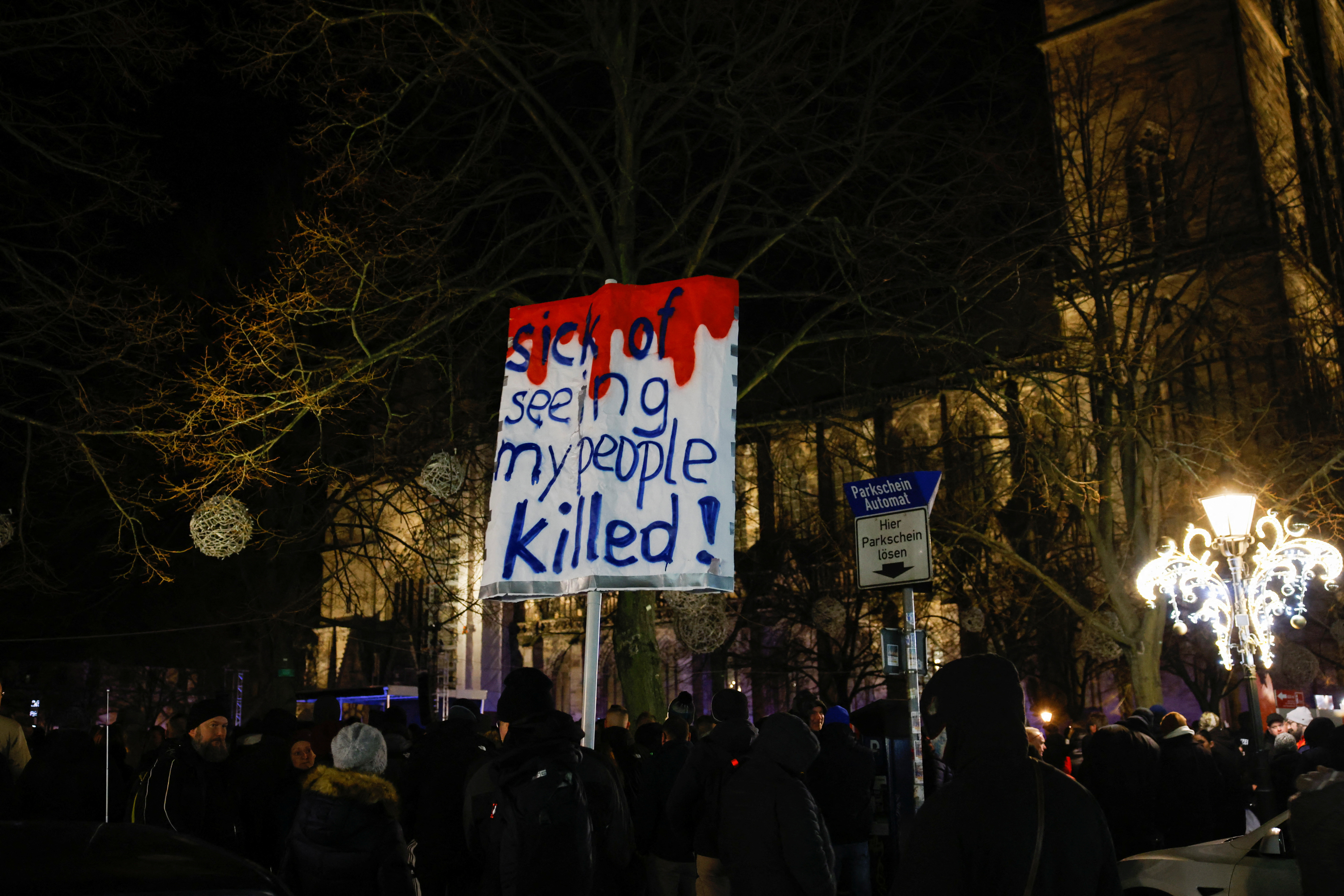 Germany's far-right AfD party hold a rally near the site of a car-ramming attack, in Magdeburg