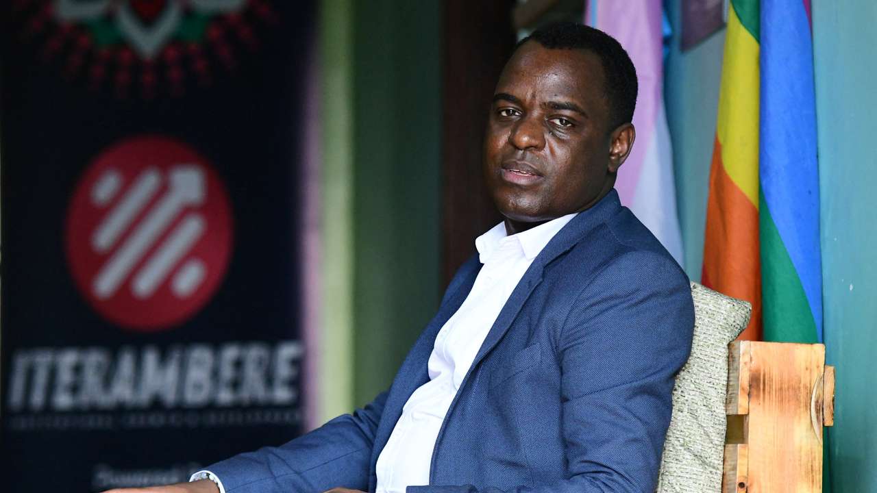 Ugandan LGBTQ activist Frank Mugisha poses for a photograph after a Reuters interview in Makindye suburb, of Kampala