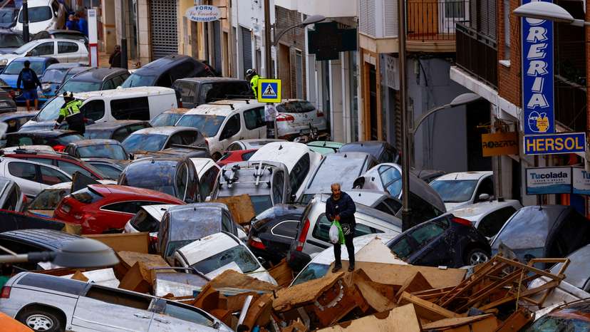 FILE PHOTO: Spain marks deadly Valencia floods anniversary with state funeral, solemn marches