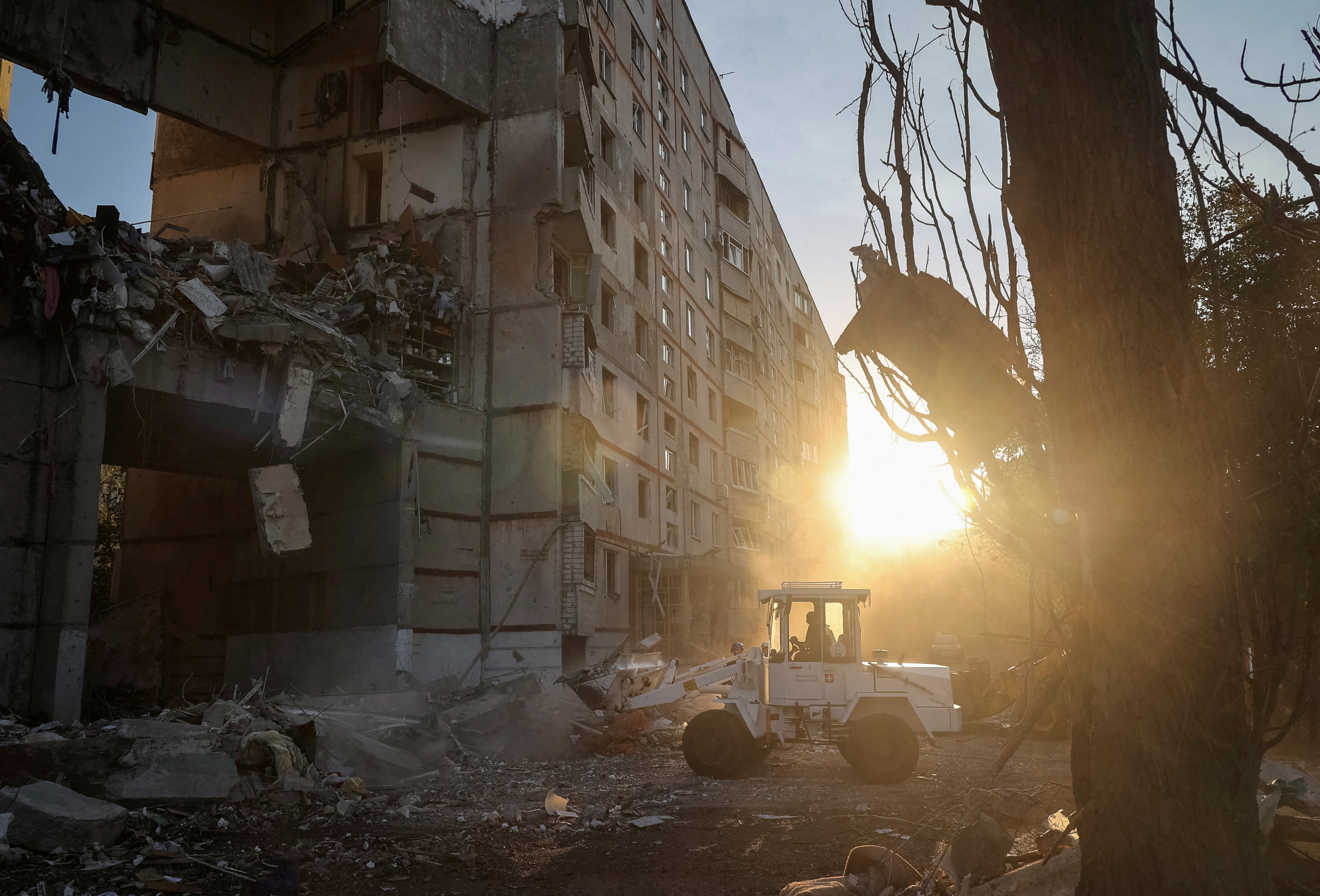 Aftermath of a Russian air strike in Kharkiv