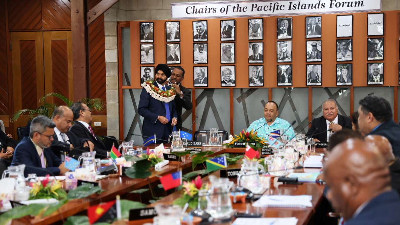 World Bank President Ajay Banga meets with Pacific Islands leaders in Fiji