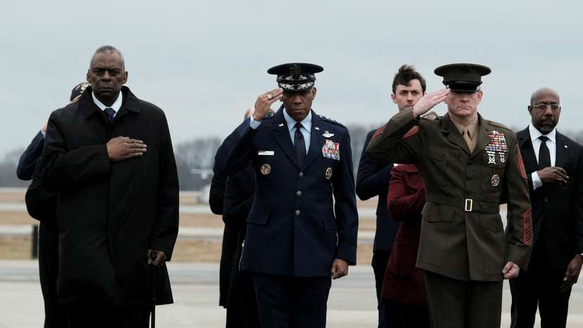 FILE PHOTO: Biden attends dignified transfer of soldiers killed in Jordan
